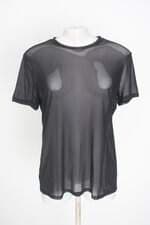 blusa forever 21 feminina preta com transparência