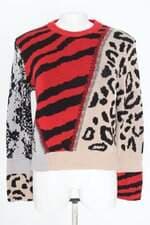 suéter Talita Kume feminino colorido com recortes