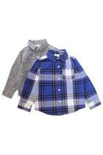  kit 2 camisas kids estampadas