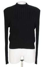 blusa básica canelada feminina preta