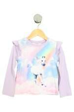 blusa h&m kids lilás