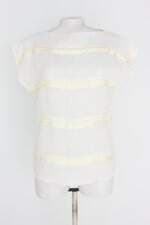 blusa andrea salletto feminino off white com pregas