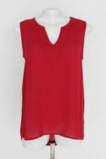 blusa feminina vermelha com barra mullet