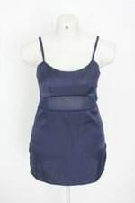 blusa subsidio feminina azul com recortes