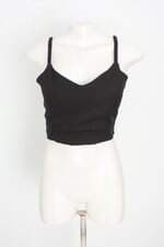 cropped ms fashion feminino preto com bojo