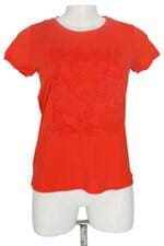 blusa esportiva Track & Field feminina laranja com silk