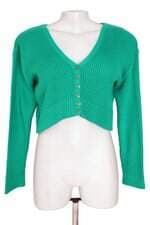 cardigan de tricô costume feminino verde