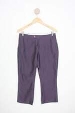 calça de tecido equilibrio feminina roxa