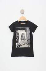 camiseta baby look brooklyn feminina preta com silk