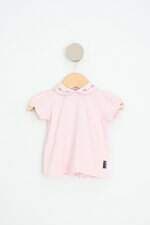 blusa ser gent major kids rosa com bordado