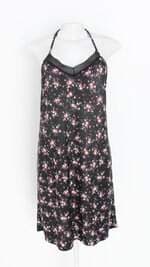 camisola any any feminina preta floral com renda