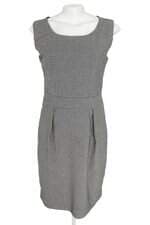 vestido Renner feminino cinza com forro e pregas