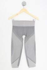 calça legging feminina cinza com recortes