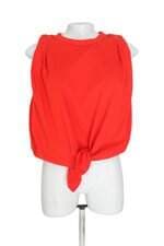 blusa feminina vermelha com pregas