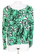 blusa Shoulder feminina estampada 