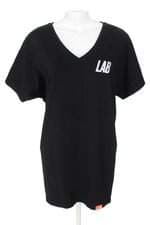 vestido lab feminino preto com silk