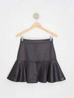 saia colcci feminina preta com peplum