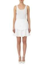 saia Mixed feminina off white com forro