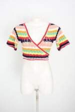 blusa de crochê feminina colorida