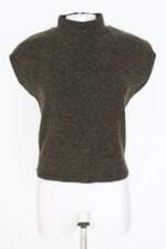 blusa Zara feminina verde com brilho