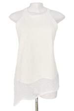 blusa Bo.Bô feminina off white com assimetria e recortes