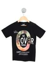 camiseta kids public side preta com silk