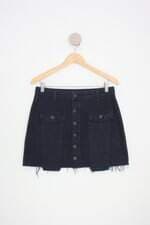 saia jeans C&A feminina azul