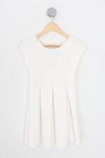 vestido zara kids off white com renda