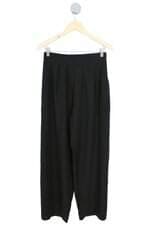 calça de tecido feminino preto