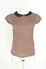 blusa julie´s closet marrom com poás