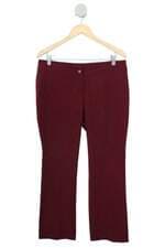 calça de tecido fashion clinic feminina vermelha