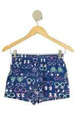 shorts Malwee kids estampado com cós com elástico