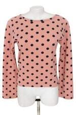 blusa mcju feminina rosa com poás