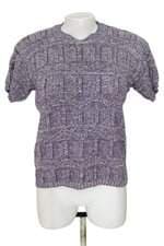 blusa de tricô feminina roxa