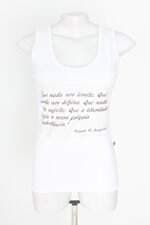 regata tico barret's feminina branca com silk