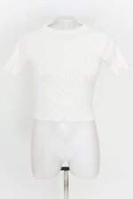 cropped de tricô feminino branco