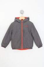 jaqueta nautica kids cinza com bordado