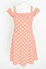vestido interview feminino rosa estampado com forro