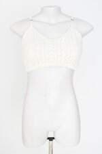 cropped pool feminino off white