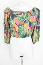 blusa Garage feminina Estampada com franzido