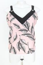 regata top plus feminina estampada