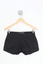 shorts angel feminino preto com renda