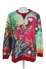 blusa moletinho Adidas estampada com bordado