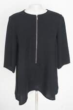 blusa zara feminina preta