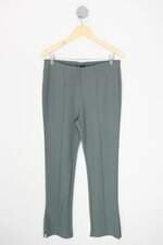 calça de tecido zara feminina verde