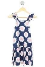 vestido momi kids azul floral