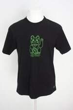 camiseta tuzie masculina preta com silk