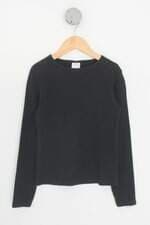 blusa manga longa zara kids preta