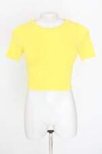 cropped mamô feminino amarelo