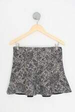 saia zara feminina estampada